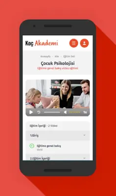 Koç Akademi – Video Eğitim android App screenshot 2