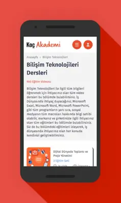 Koç Akademi – Video Eğitim android App screenshot 3